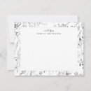Recherche de mots de j cartes invitations Noir et blanc