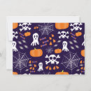 Recherche de motif halloween invitations Violet
