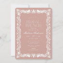 Recherche de rose et brun invitations Bride