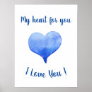 Suche nach blaues herz poster Einfach