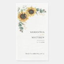 Recherche de tournesol mariage serviettes Floral