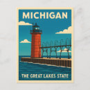 Suche nach vintage leuchttürme postkarten Michigan