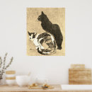 Recherche de vintage de chat art Pour elle