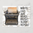 Recherche de machines à écrire vintages cartes postales Rédacteur