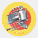 Recherche de faim autocollants Réseau de dessins animés