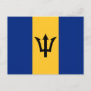 Recherche de drapeau des barbade cartes postales Barbadien