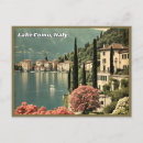 Recherche de lac vintage cartes postales Lac como italie