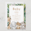 Recherche de jungle cartes baby shower invitations Zèbre