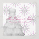 Recherche de winter quinceanera invitations Flocon