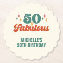Recherche de 50 ans dessous de verres Fête d'anniversaire adulte