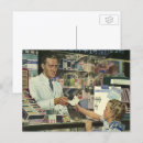 Recherche de pharmacie cartes postales Vintage