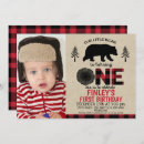 Recherche de lumberjack 1ans anniversaire invitations Bûcheron 1er anniversaire