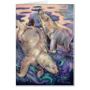 Recherche de polaire ours vœux cartes Lumières du nord