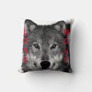 Recherche de loup blanc coussins Élégant