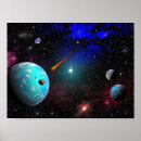 Suche nach kometen poster Planet