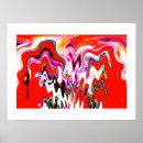 Recherche de volcan art Rouge