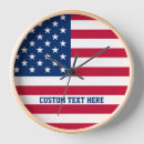 Recherche de drapeau des états unis horloges Rouge blanc et bleu