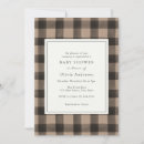 Recherche de buffalo plaid baby shower invitations Rustique