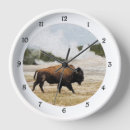 Recherche de bison horloges Jaune
