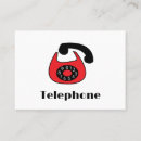 Recherche de téléphone vintage cartes visite Noir