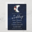 Recherche de stars mariage invitations Lune et étoiles