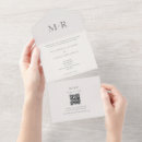 Recherche de plié mariage invitations Monogramme