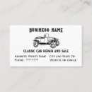 Suche nach vintage autos visitenkarten Retro