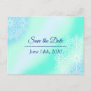 Recherche de mandala bleu cartes postales Enregistrer la date