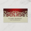 Recherche de dentelle rouge cartes visite Élégant