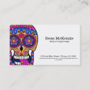 Recherche de le jour des morts cartes visite Coloré