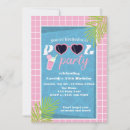 Suche nach retro pool party einladungen Sommergeburtstag