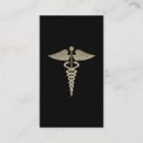 Recherche de symbole de caducée cartes visite Infirmière