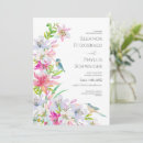 Recherche de fleur lis invitations Aquarelle