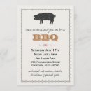 Recherche de porc de bbq invitations Cochon