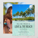 Recherche de beach wedding save the dates Destination
