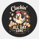 Recherche de humour de poulet autocollants Vie agricole
