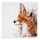 Recherche de renard rouge art Aquarelle