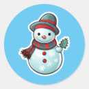 Recherche de boules de neige autocollants Bonhomme