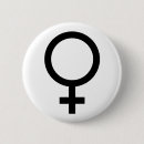 Recherche de symbole femelle badges Féministe