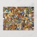 Recherche de personnages cartes postales Animaux