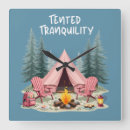 Recherche de tente horloges Feu de camp