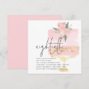 Recherche de gâteau rose invitations Minimaliste