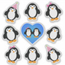 Recherche de pingouins mignons autocollants Animaux