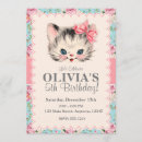 Recherche de chaton vintage invitations Parti