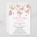 Recherche de pink butterfly invitations Rose et or