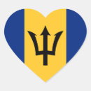 Recherche de drapeau bajan autocollants Caraïbe