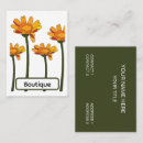Recherche de fleurs orange cartes visite Chic