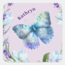 Recherche de papillons bleus autocollants Violet
