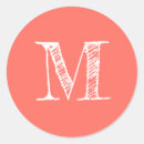 Recherche de coral autocollants Monogramme