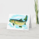 Recherche de truite vœux cartes Aquarelle